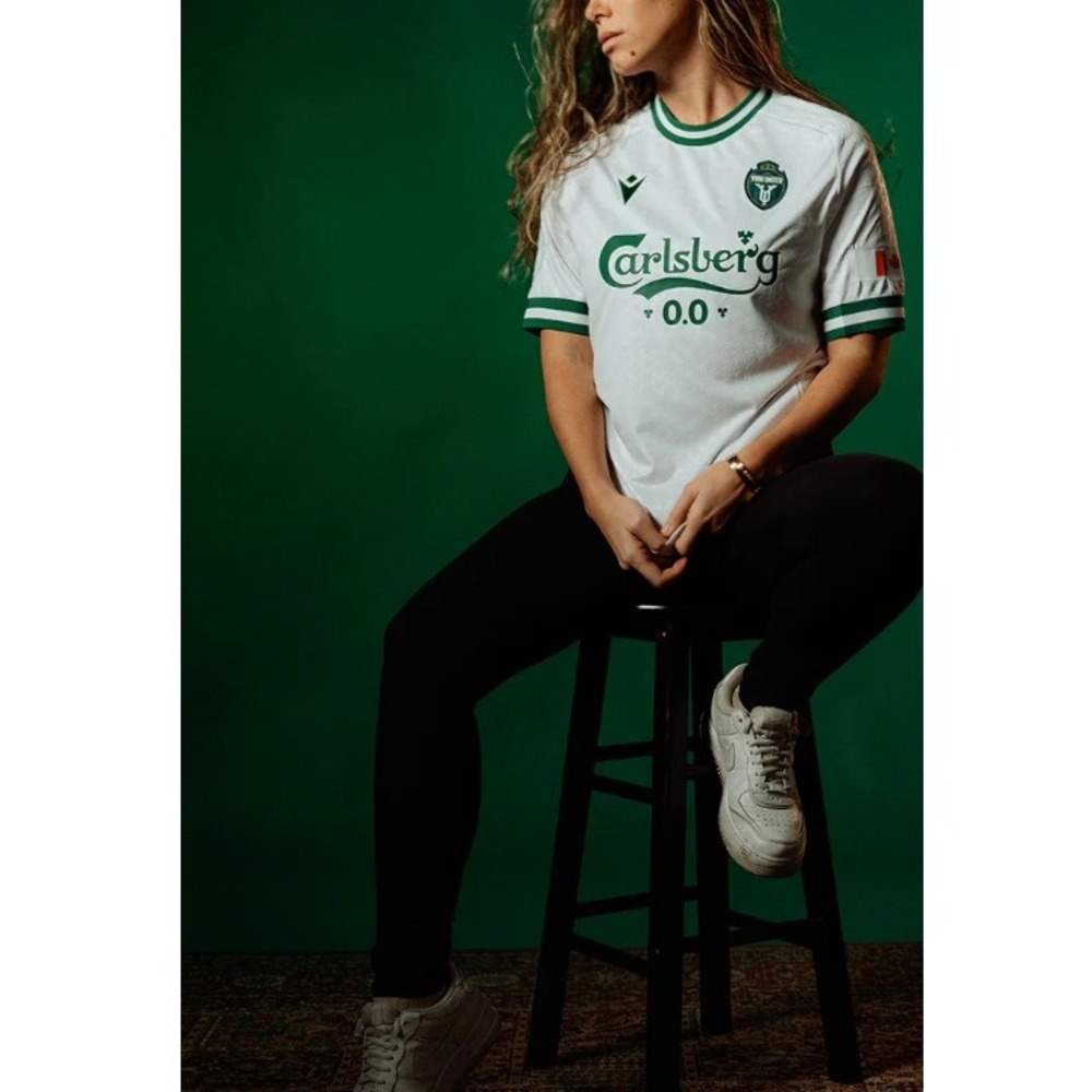 Macron Women's White York United FC 2025 Alternate‎ Match Jersey NWT Size L